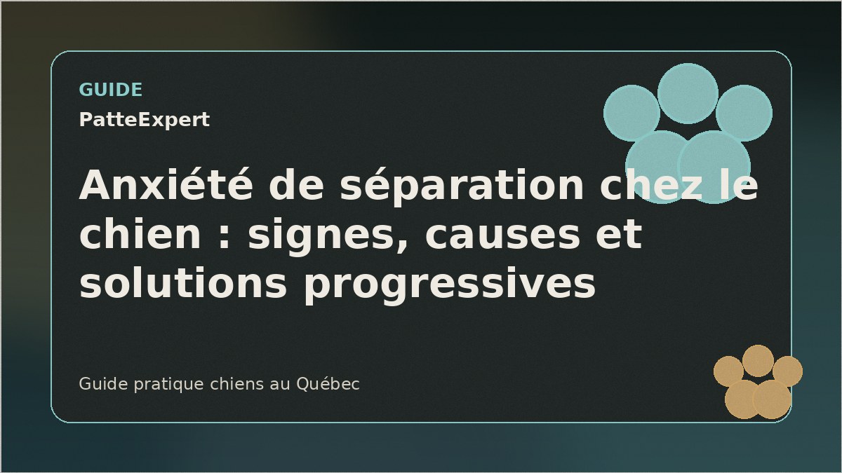 Chien triste attendant seul derrière une fenêtre, illustrant l'anxiété de séparation.