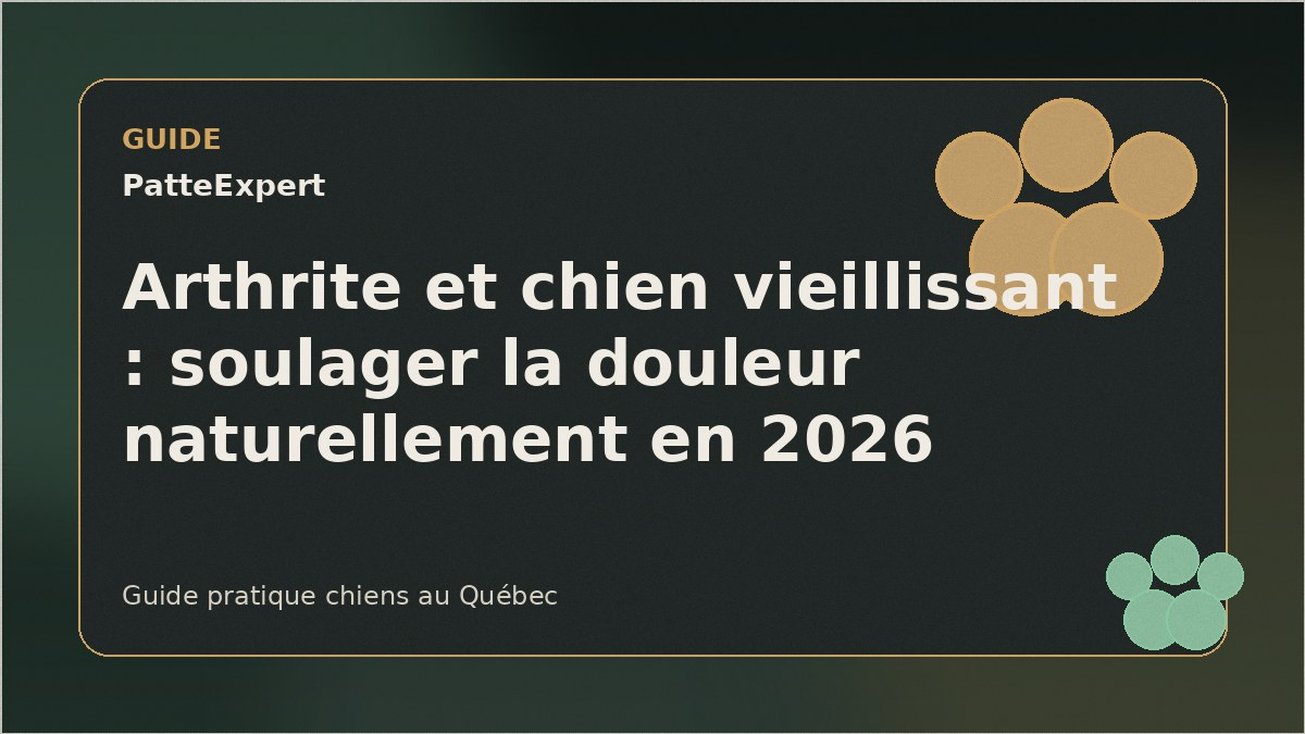 Chien âgé se reposant confortablement sur un tapis orthopédique