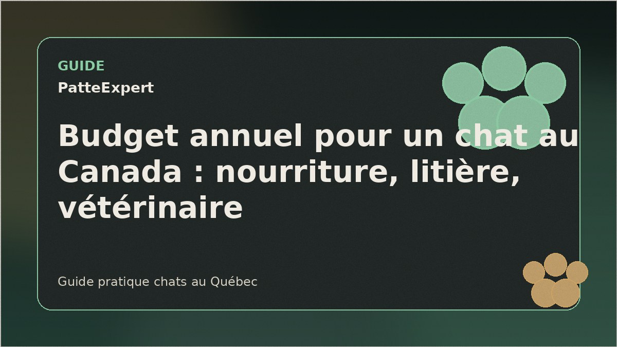 Carnet de budget avec accessoires pour chat