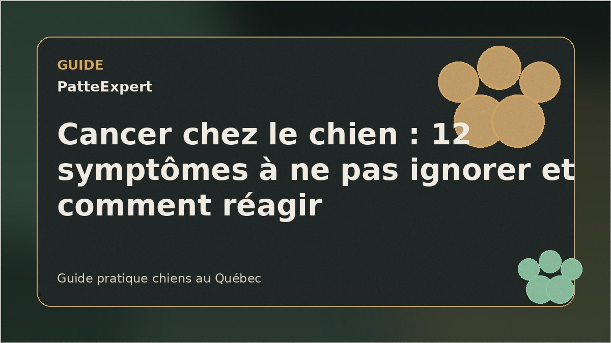 Vétérinaire examinant avec compassion un vieux chien pour dépistage