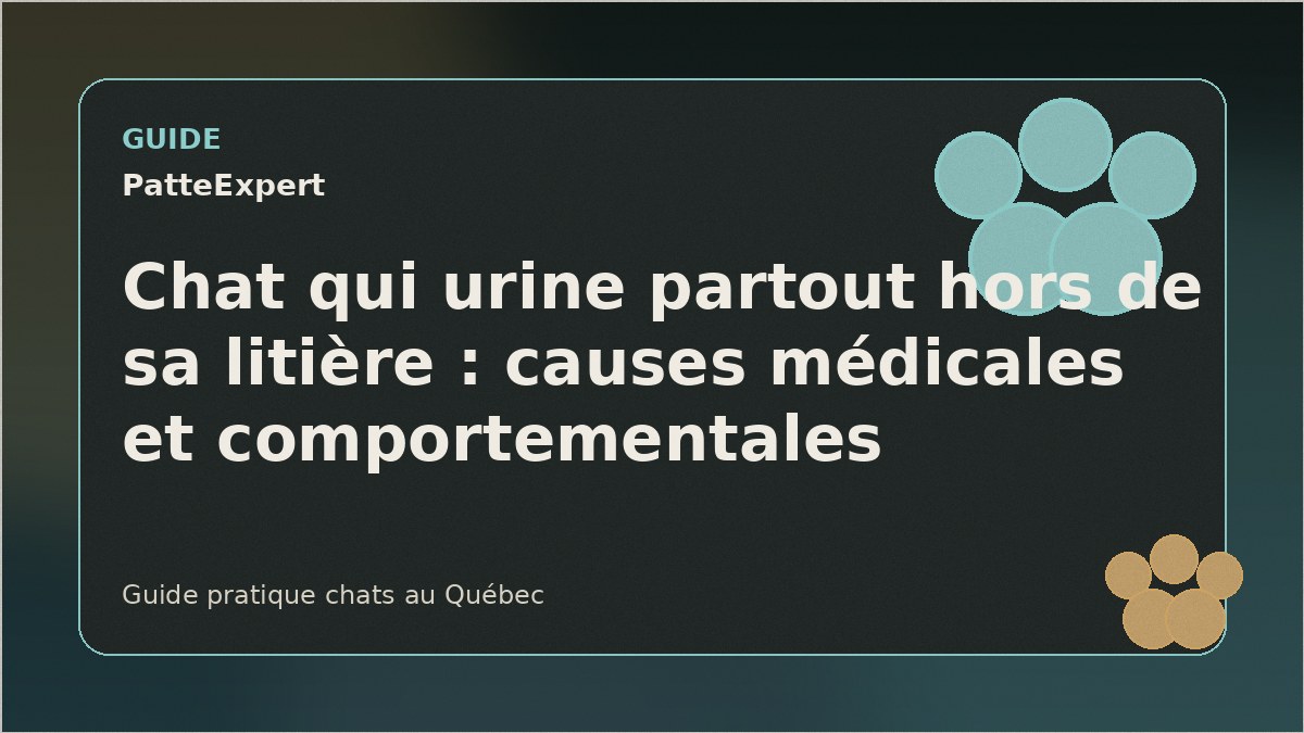Chat roux assis à côté d'une litière propre dans un salon
