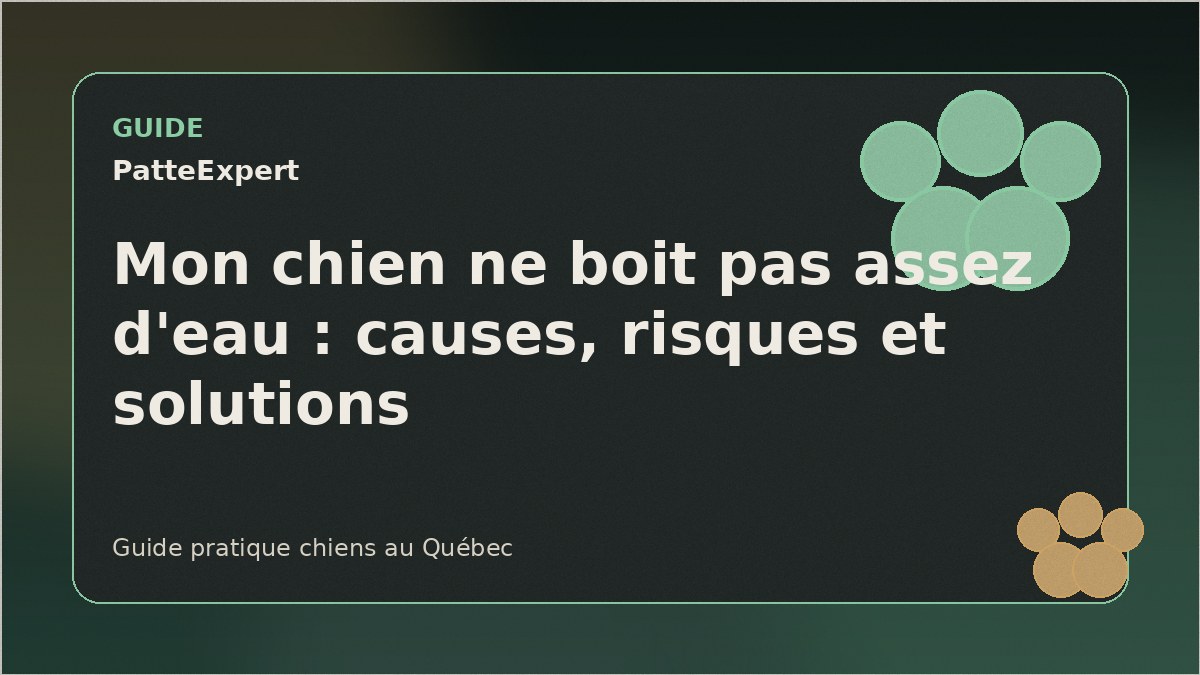 Chien devant un bol d'eau dans une maison calme