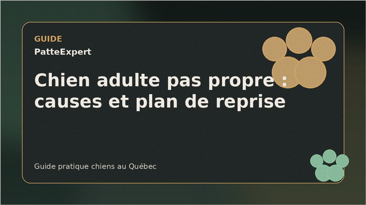 Chien adulte près d'une porte