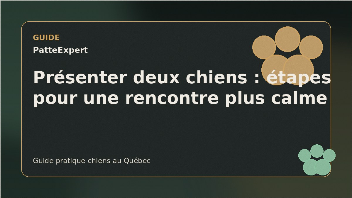 Deux chiens en promenade parallèle