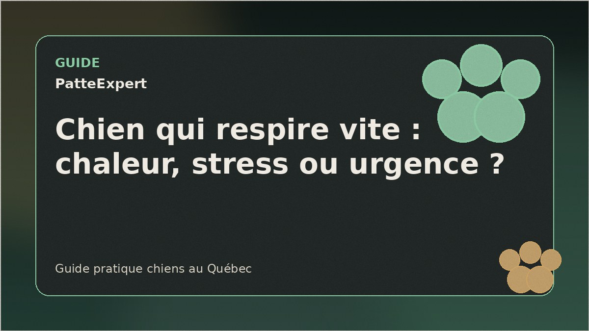 Chien calme observé par son propriétaire
