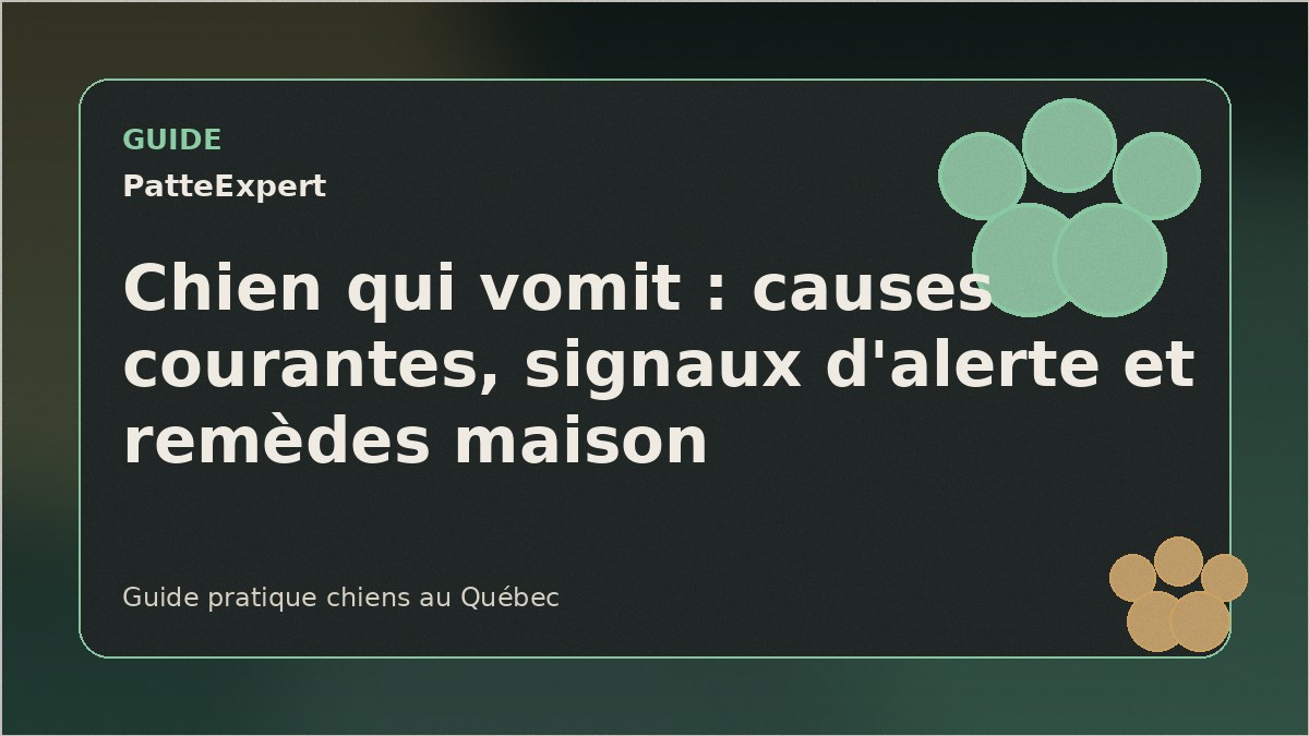 Chien triste couché sur le sol après avoir vomi