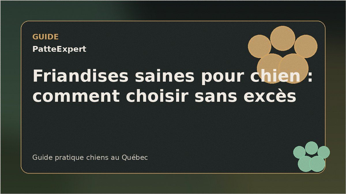 Friandises pour chien sur une table