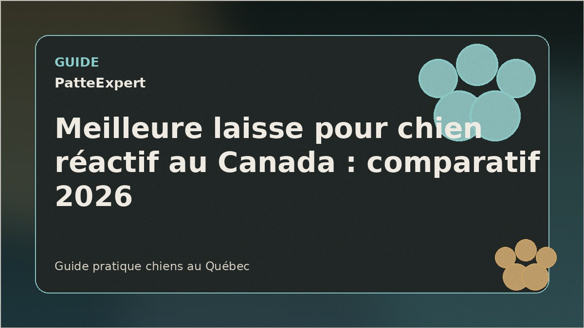 Un chien en laisse avec son propriétaire lors d'une balade au Québec